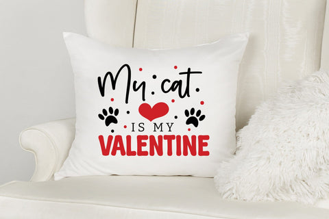 My Cat is My Valentine SVG Cut File SVG CraftLabSVG 