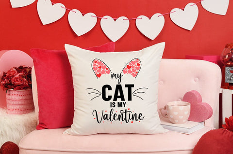 My Cat Is My Valentine SVG Design SVG Designangry 