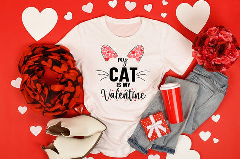My Cat Is My Valentine SVG Design SVG Designangry 