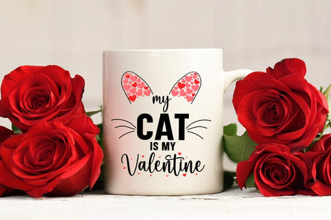 My Cat Is My Valentine SVG Design SVG Designangry 