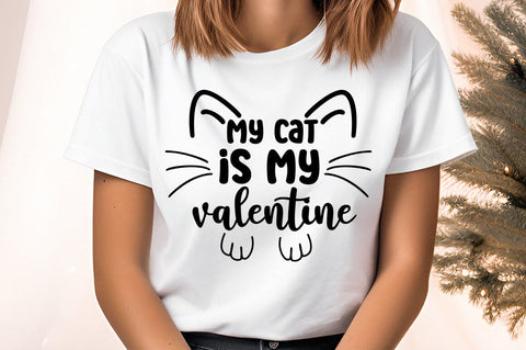 My cat is my valentine SVG Design SVG Designangry 