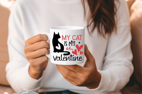 My cat is my valentine SVG design SVG Regulrcrative 