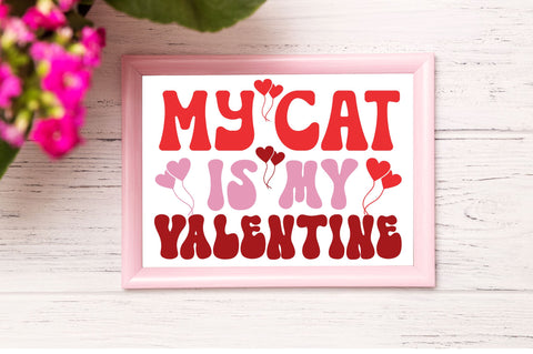 My cat is my valentine svg design SVG Regulrcrative 