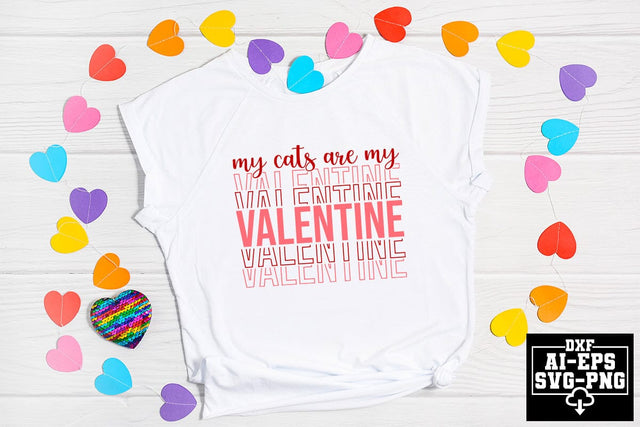 My Cats Are My Valentine Svg Cut Files Creative Art SVG CraftlabSvg55 