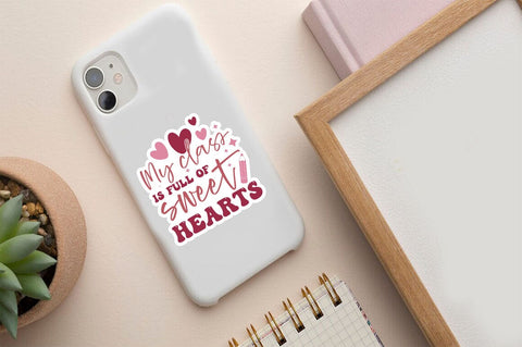 My class is full of sweetHearts Png Sticker Design SVG Designangry 
