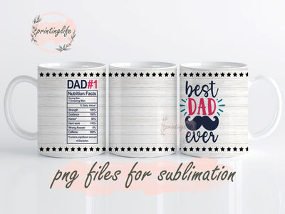 My Dad Mug Wrap Design, Instant Digital Design Download Mug Wrap Design, Mug Design PNG Sublimation PrintingLife 