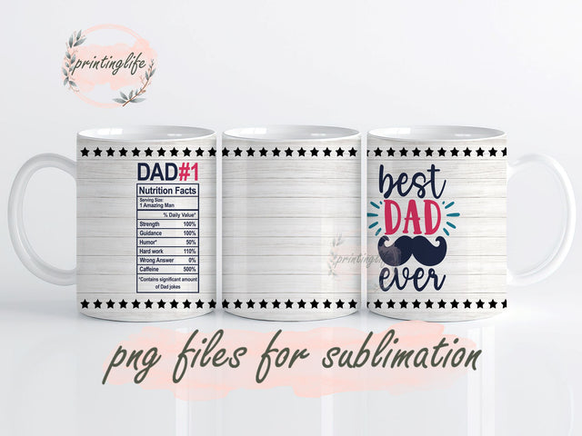 My Dad Mug Wrap Design, Instant Digital Design Download Mug Wrap Design, Mug Design PNG Sublimation PrintingLife 