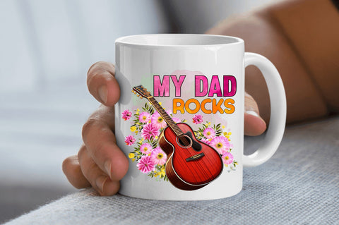 My dad rocks Sublimation Design Sublimation Regulrcrative 