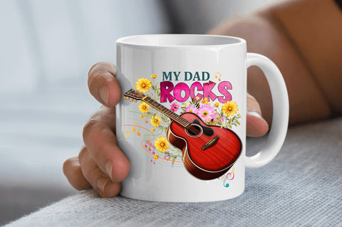 My dad rocks Sublimation Design Sublimation Regulrcrative 