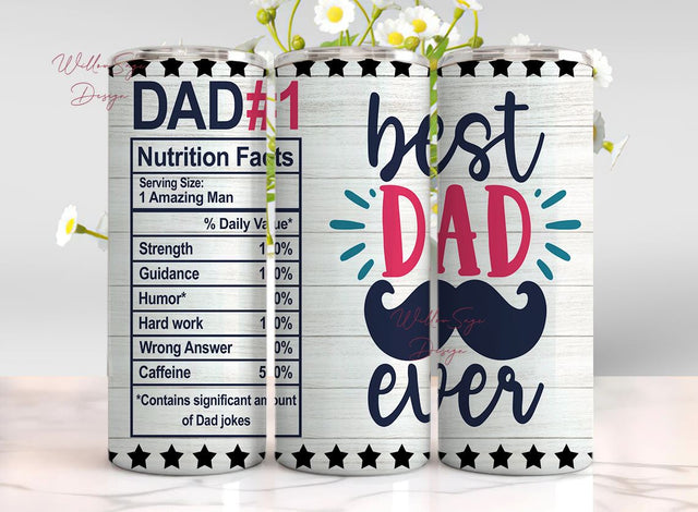 My Dad Tumbler, Dad Tumbler PNG, 20oz Skinny Tumbler Sublimation Design, Dad Gift Tumbler Wrap, Fathers Day Tumbler PNG Sublimation WillowSageDesign 