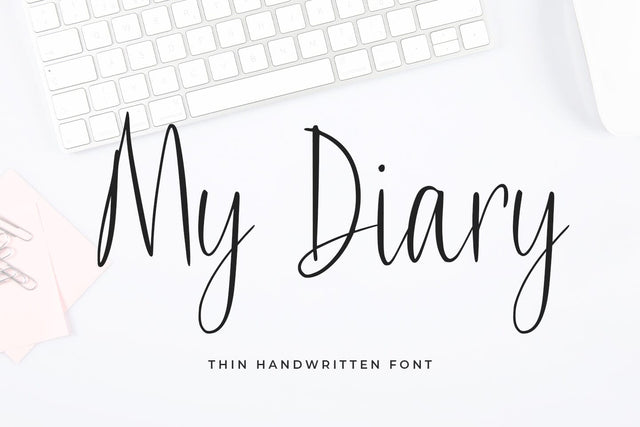 My Diary Font Abo Daniel Studio 