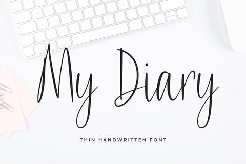 My Diary Font Abo Daniel Studio 