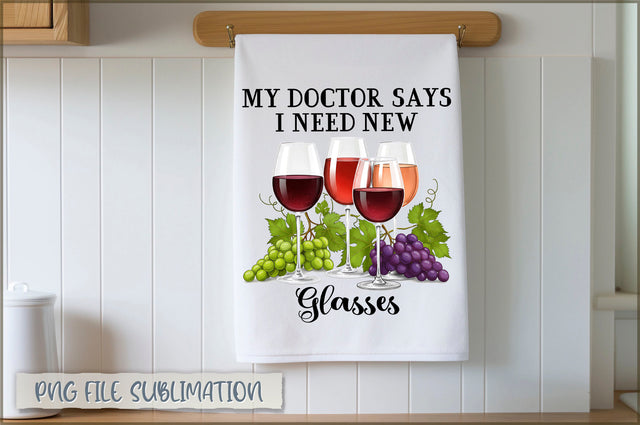 My doctor says i need new glasses Towel PNG Sublimation Shetara Begum 