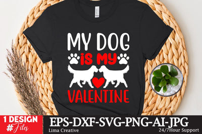 My Dog Is Mu Valentine SVG Cut File, Valentine's Day Sublimation ,Happy Valentine's Day T-shirt Design,Valentine's Day Clip Art,Valentine's Day Silhoutee,Valentine's Day Sublimation Bundle, SVG Insomnia Std 