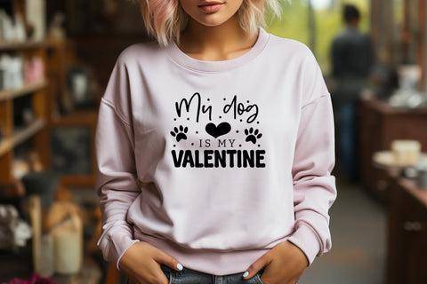My Dog is My Valentine - Anti Valentine's Day SVG SVG CraftLabSVG 