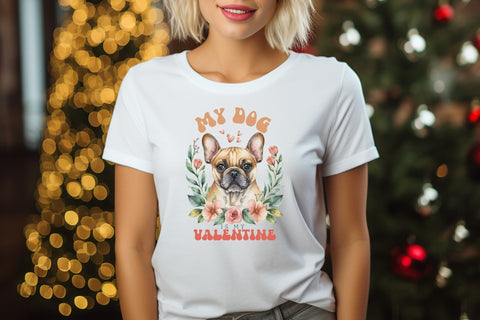 My Dog is My Valentine PNG Sublimation Sublimation CraftLabSVG 