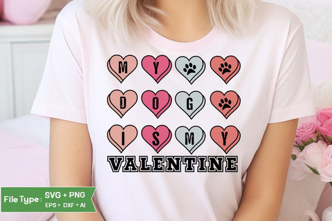 My Dog Is My Valentine SVG Design, Valentine Day SVG Design, SVGs, Food & Drink, Print & Cut, Quotes and Sayings SVG DesignPlante 503 