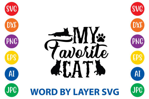 My Favorite Cat SVG DESIGN SVG Rafiqul20606 