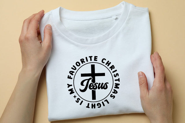 My favorite christmas light is jesus SVG Angelina750 