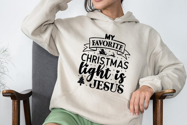 My favorite christmas light is jesus SVG Angelina750 