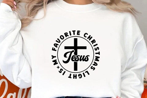 My favorite christmas light is jesus SVG Angelina750 