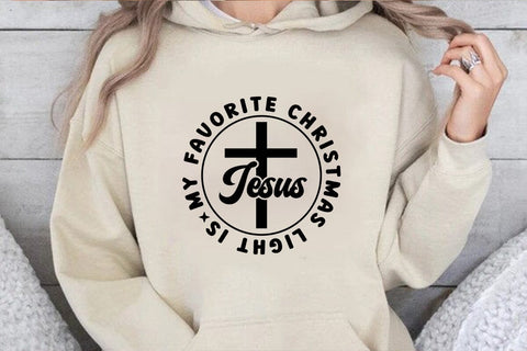My favorite christmas light is jesus SVG Angelina750 