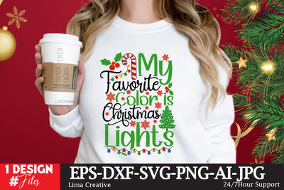 My Favorite Color Is Christmas Lights SVG Cut File SVG Insomnia Std 