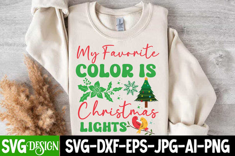 My Favorite Color is Christmas Lights Svg Design,Christmas SVG ,Christmas SVG Design, Christmas SVG Bundle,Farmhouse Christmas SVG,Funny Christmas SVG Design SVG BlackCatsMedia 