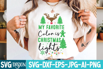 My Favorite Color is Christmas Lights SVG Design,Christmas SVG Design, Christmas SVG Bundle,Farmhouse Christmas SVG,Funny Christmas SVG Design SVG BlackCatsMedia 