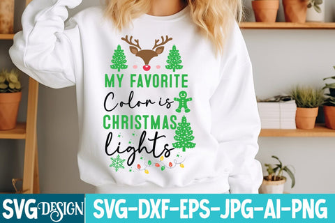 My Favorite Color is Christmas Lights SVG Design,Christmas SVG Design, Christmas SVG Bundle,Farmhouse Christmas SVG,Funny Christmas SVG Design SVG BlackCatsMedia 