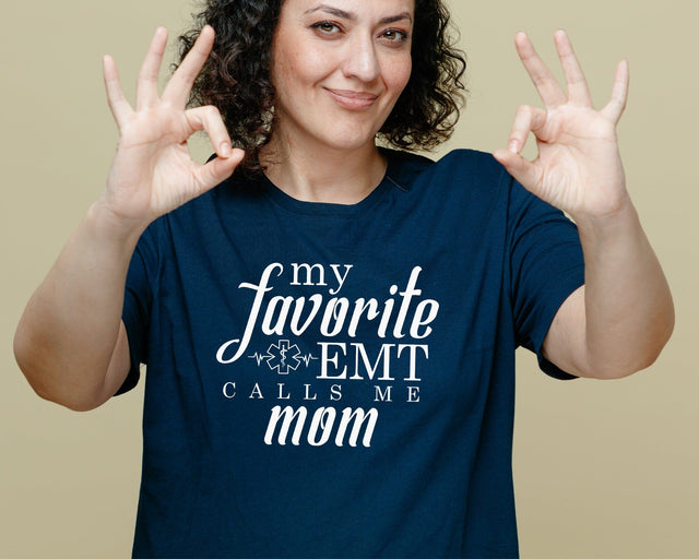 My Favorite EMT Calls Me Mom EMS Svg Png, Mothers Day Gift Svg, First Responder Gift, EMT shirts, Mom life Svg, Svg files for Cricut SVG DesignDestine 
