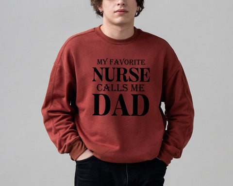My Favorite Nurse calls me dad svg, Nursing svg, Dad svg, cut files for cricut SVG DesignDestine 