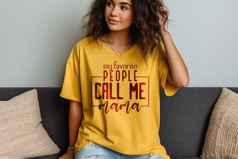 My Favorite People Call Me Mama Svg Png Files, Mom Life Svg, Mom Svg, Mothers Day Svg, Mom Mode Svg, Boy Mama Svg, Girl Mom Svg, Mom Vibes Svg SVG DesignDestine 