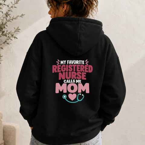 My Favorite Registered Nurse Calls Me Mom Embroidery Design – Nurse Mom Machine Embroidery File Embroidery/Applique DESIGNS PatternFeed8 