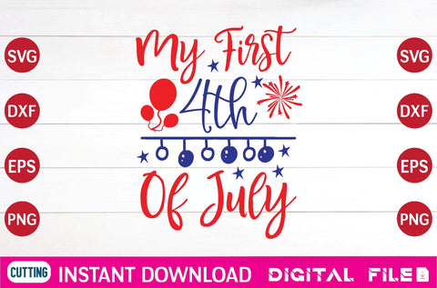My First 4th Of July svg SVG designer krishna 