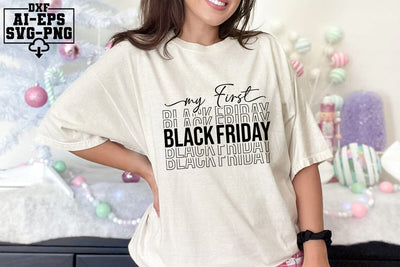My First Black Friday Svg Cut Files Creative Art SVG CraftlabSvg55 