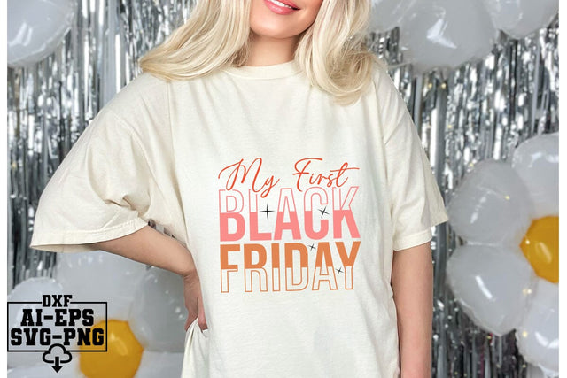 My First Black Friday Svg Cut Files Creative Art SVG CraftlabSvg55 
