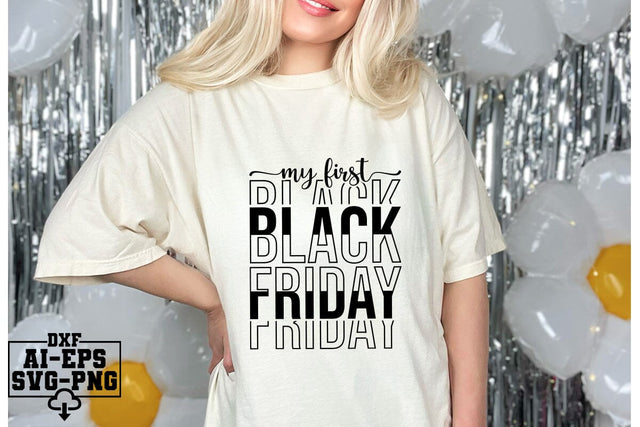 My First Black Friday Svg Cut Files Creative Art SVG CraftlabSvg55 