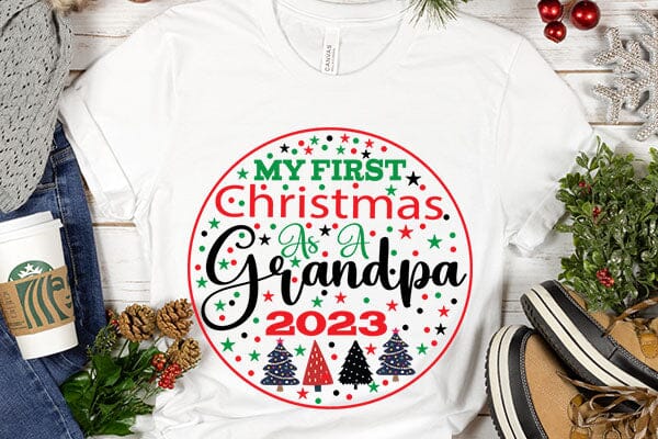 My First Christmas As A Grandpa 2023 SVG Angelina750 
