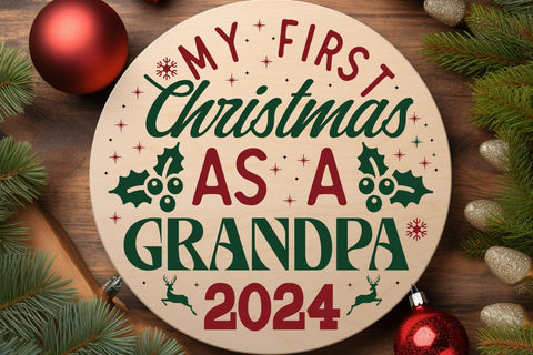 My First Christmas As A Grandpa 2024 SVG Angelina750 
