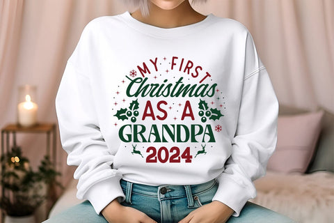 My First Christmas As A Grandpa 2024 SVG Angelina750 