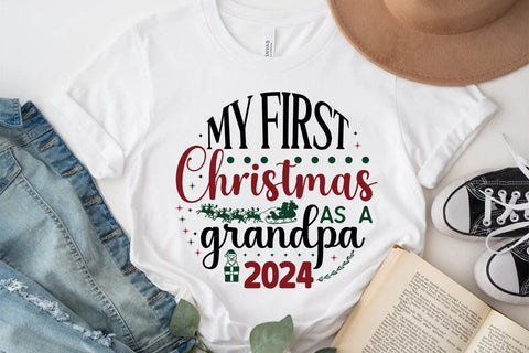 My First Christmas As A Grandpa 2024 SVG Angelina750 
