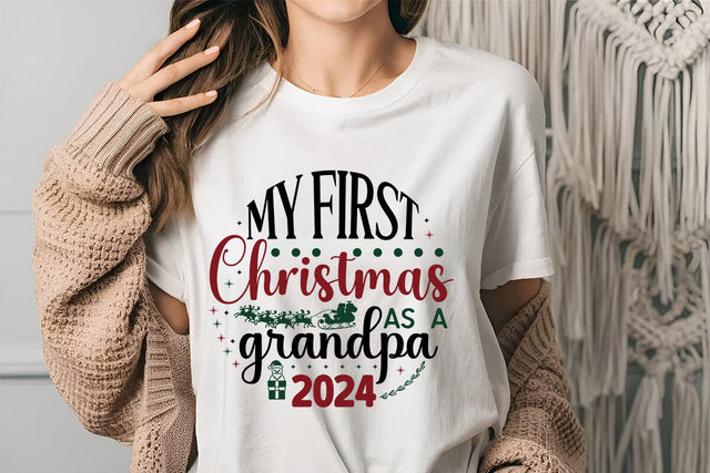 My First Christmas As A Grandpa 2024 SVG Angelina750 