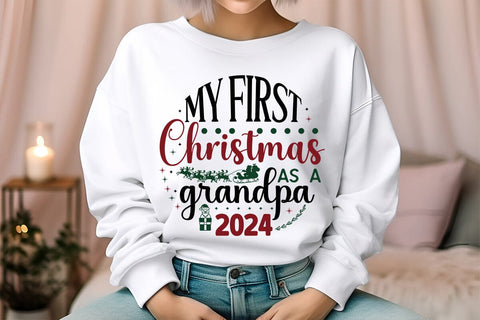 My First Christmas As A Grandpa 2024 SVG Angelina750 