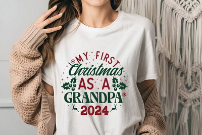 My First Christmas As A Grandpa 2024 SVG Angelina750 