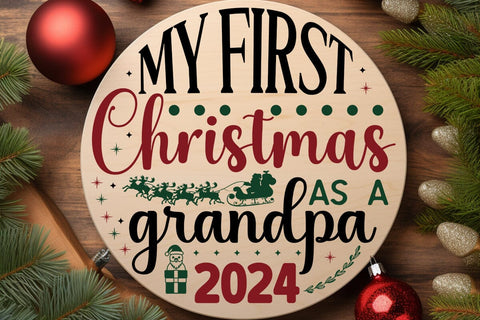 My First Christmas As A Grandpa 2024 SVG Angelina750 