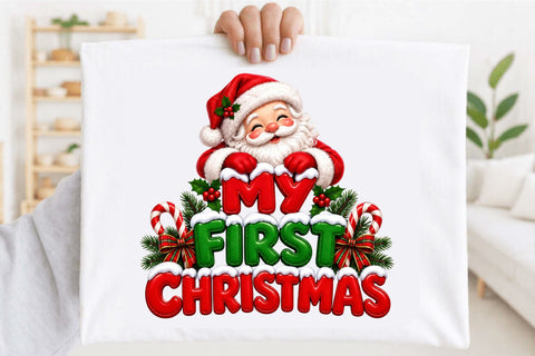 My First Christmas Clipart PNG Sublimation SVGArt 