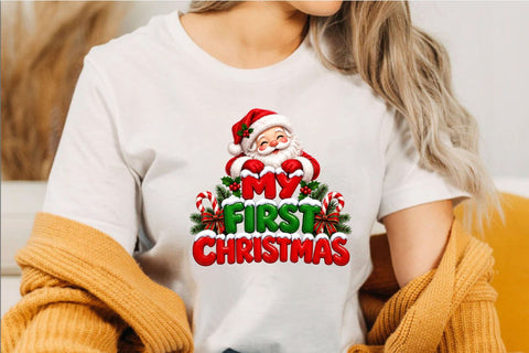 My First Christmas Clipart PNG Sublimation SVGArt 