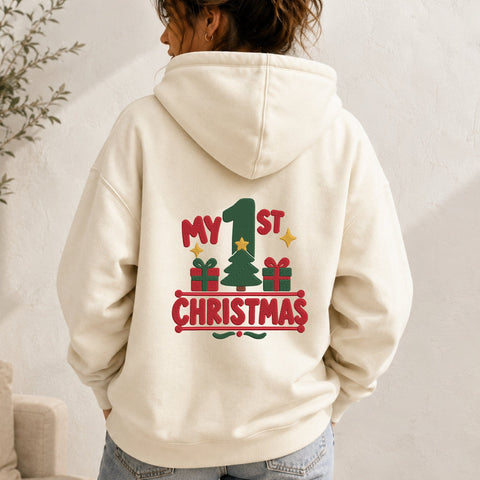My First Christmas Embroidery Design – Baby 1st Christmas Machine Embroidery File, Christmas Tree Gift Holiday Design Embroidery/Applique DESIGNS PatternFeed8 