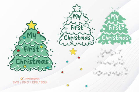 My First Christmas Svg, Baby Svg, Christmas Baby Svg, Baby Shirt Svg SVG Artinrhythm shop 